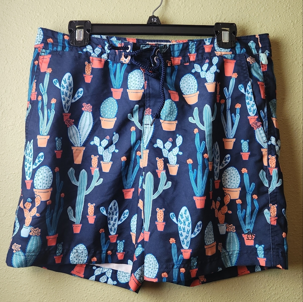 Original Penguin Cactus Swim Trunks Mens Size 32